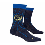Socks (Mens) (Crew) Actual Superhero