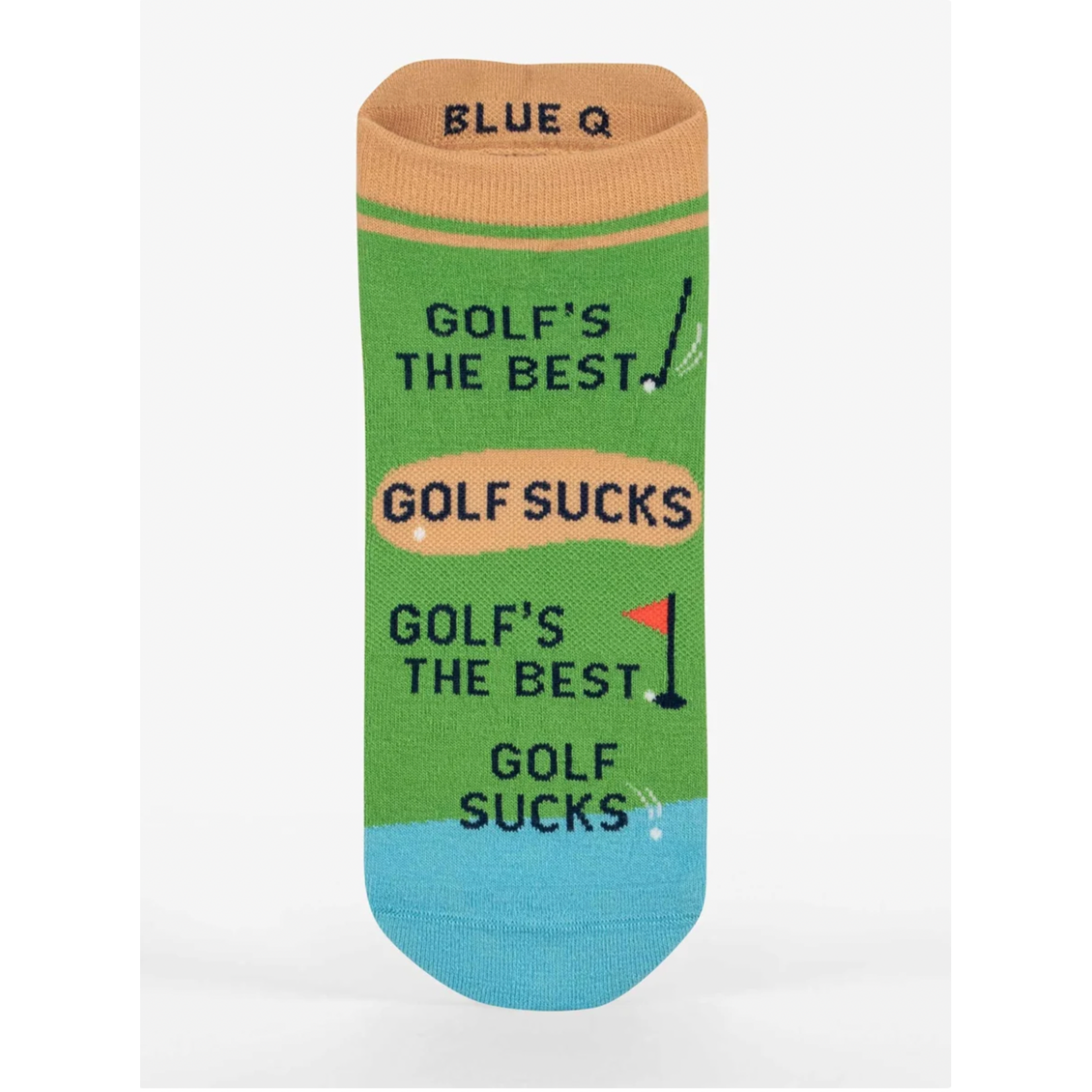 Socks (Unisex) (Sneaker) - Golf's The Best. Golf Sucks - L/XL