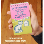 Small Notebook - Deep Thoughts For My Cat To Inherit When I Die