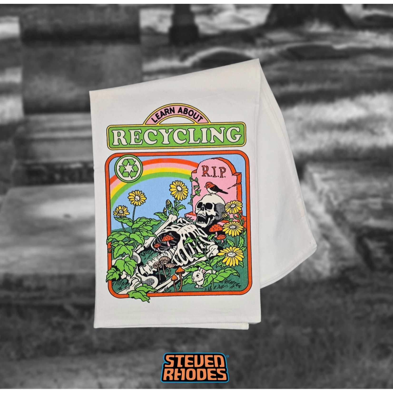 Dish Towel - Learn About Recycling (Steven Rhodes