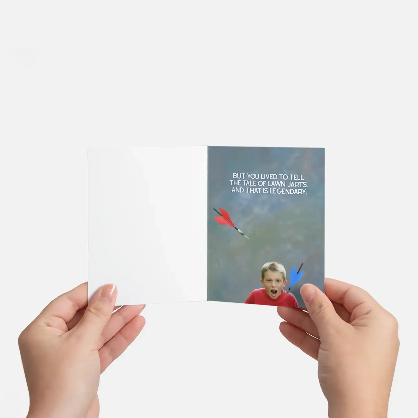 Bad Annie’s Card - You’re “I Watched Murder She Wrote And Donahue At Grandma’s” Years Old INSIDE: But You Lived To Tell The Tale Of Lawn Jarts And That Is Legendary (Birthday)