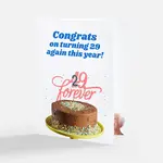 Bad Annie’s Card - Congrats On Turning 29 Again This Year! INSIDE: Everyone Totally Bought It! (Birthday)