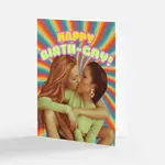 Bad Annie’s Card - Happy Birth-Gay! INSIDE: Blank (2 Women, Birthday)