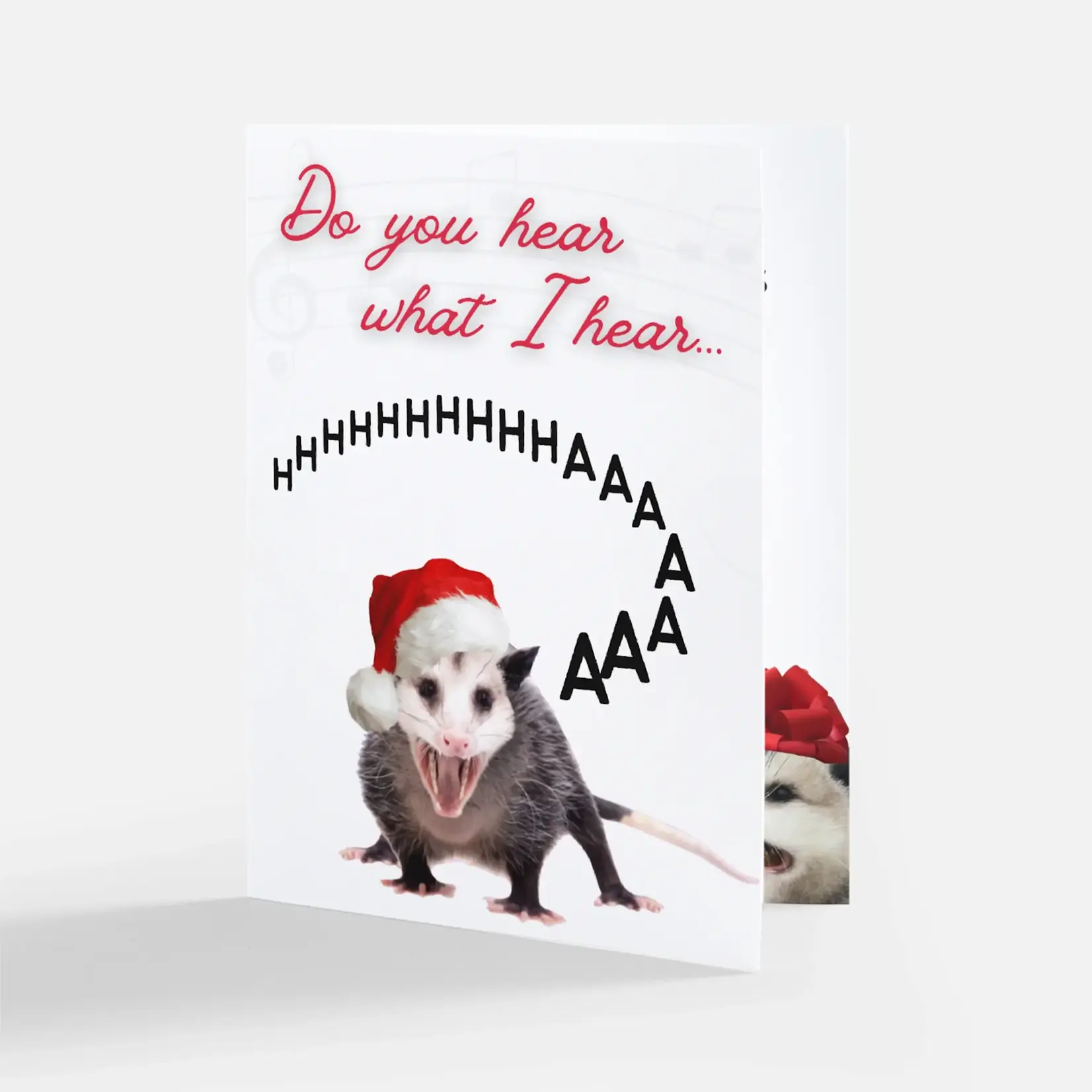 Bad Annie’s Card - Do You Hear What I Hear… Hhhhhaaaaa INSIDE: Happiest Of Holidays (Opossum)