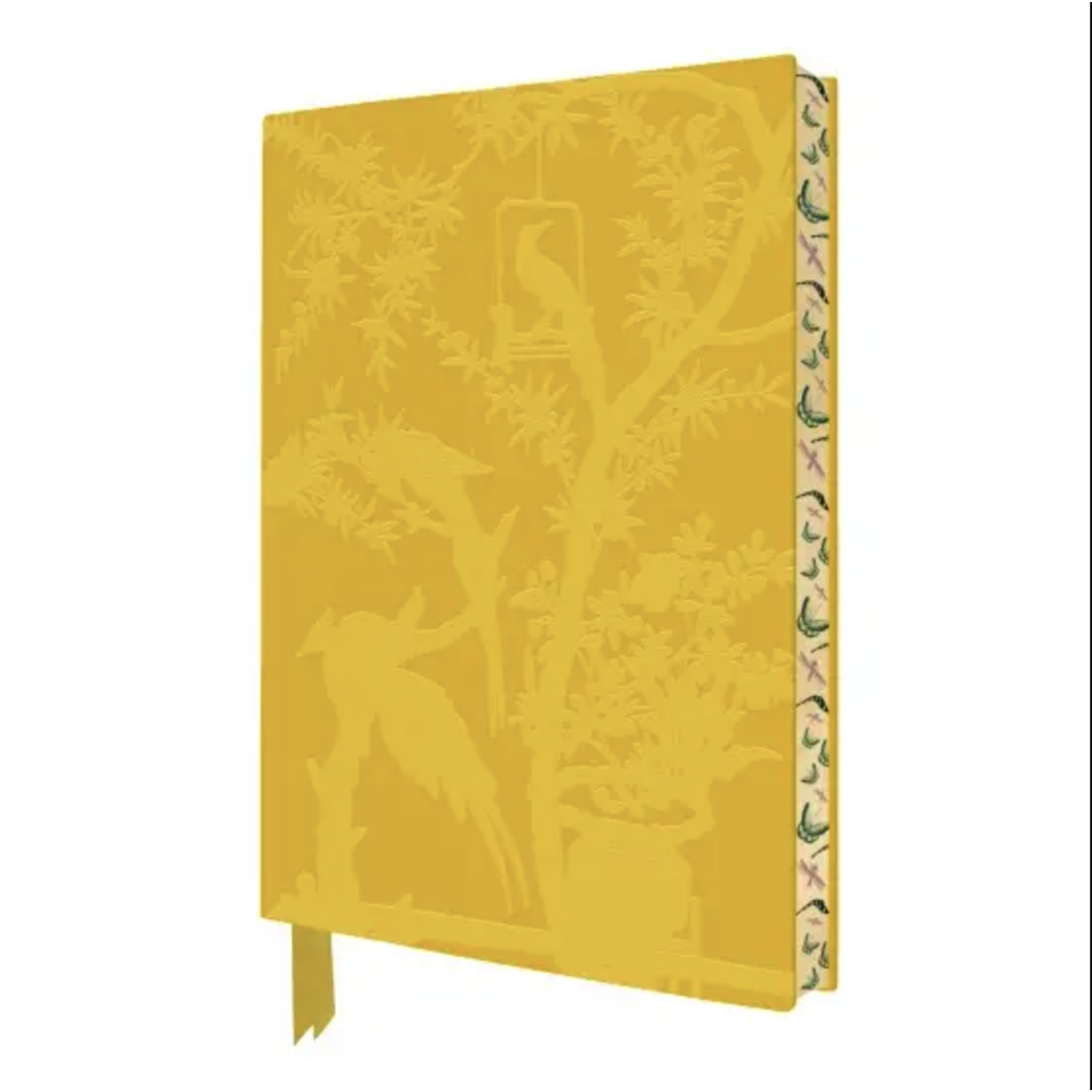 Journal - Mustard Embossed Magpie Scene