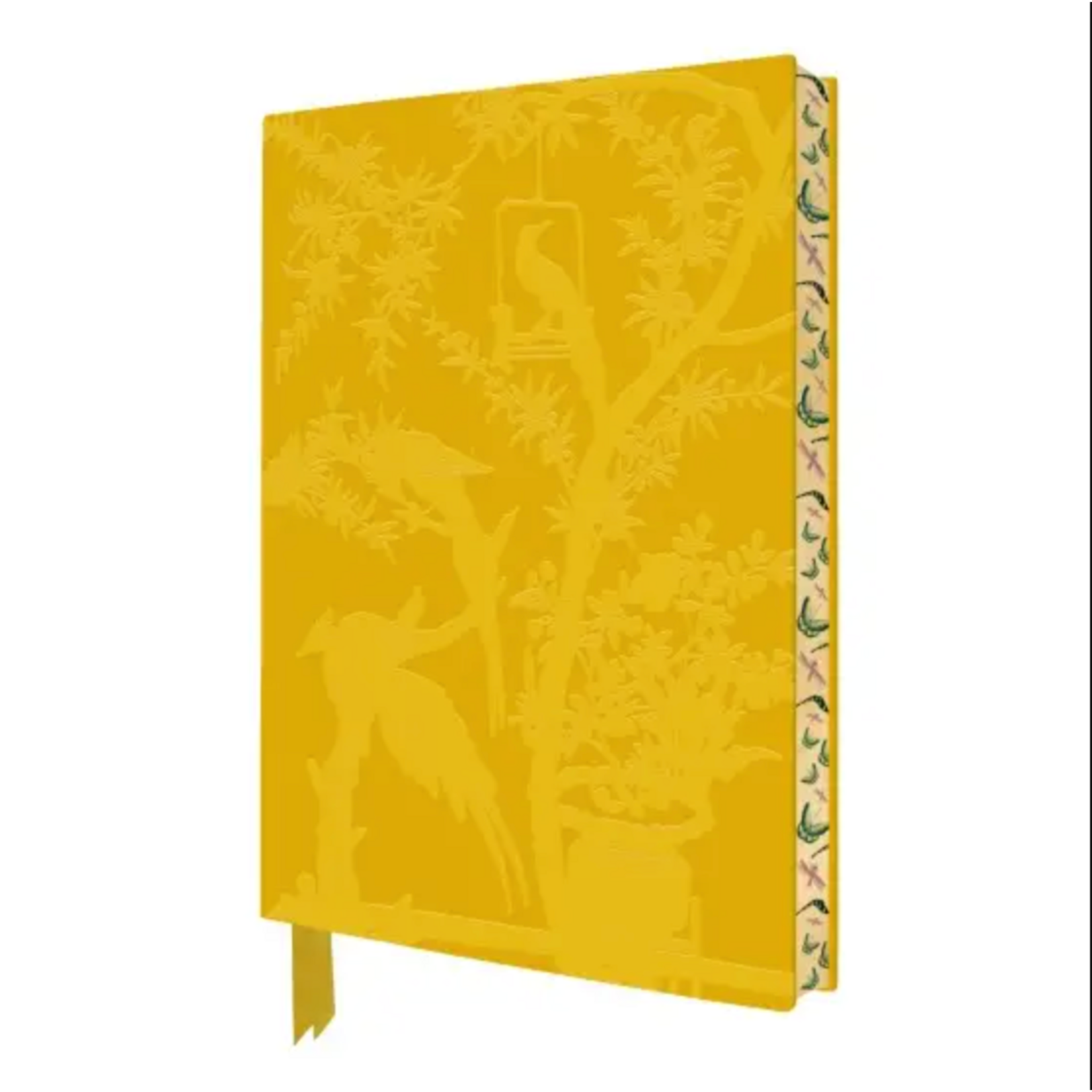 Journal - Mustard Embossed Magpie Scene