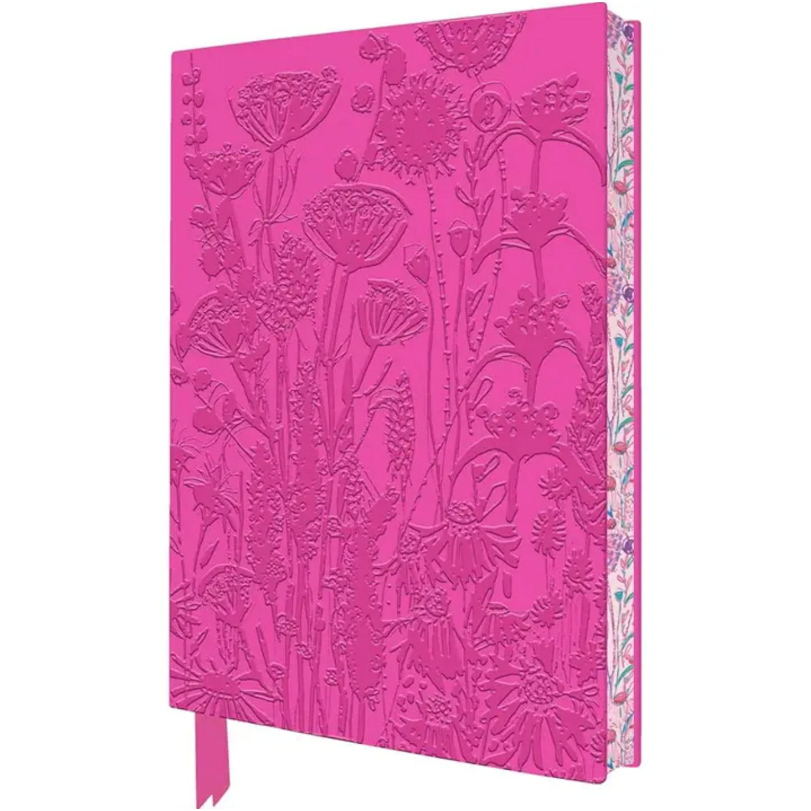 Journal - Hot Pink Embossed Flowers