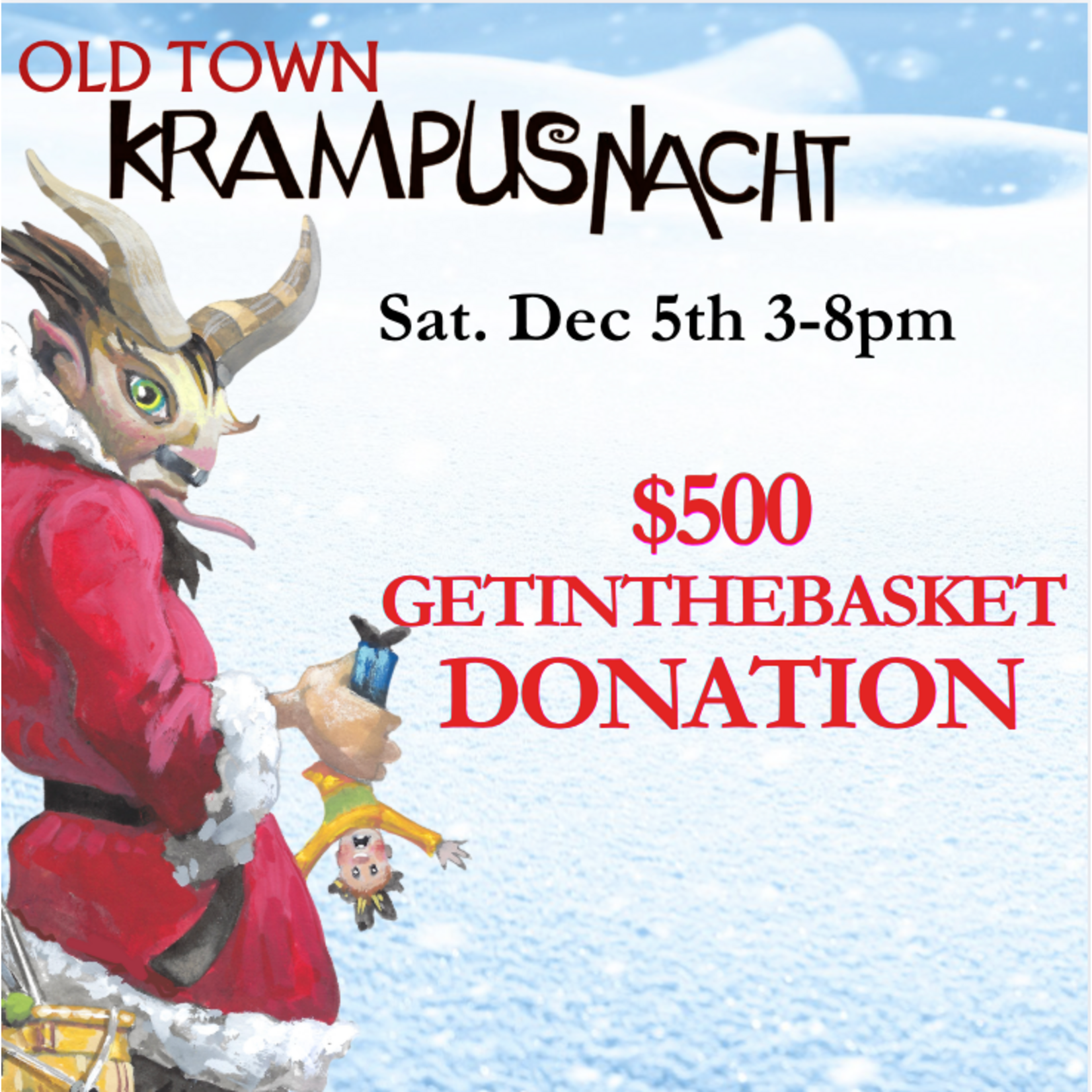 Donation - $500 Friends Of Old Town Krampusnacht
