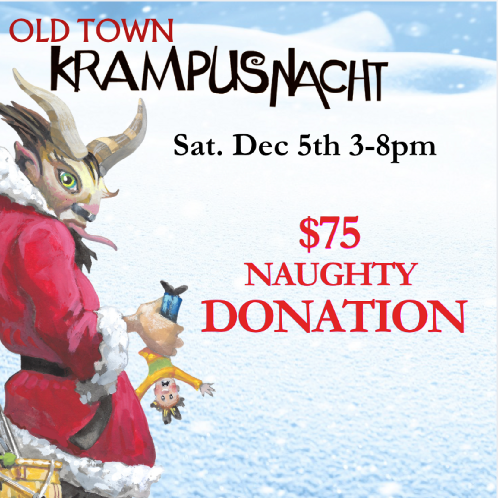 $10 Friends Of Old Town Krampusnacht Donation