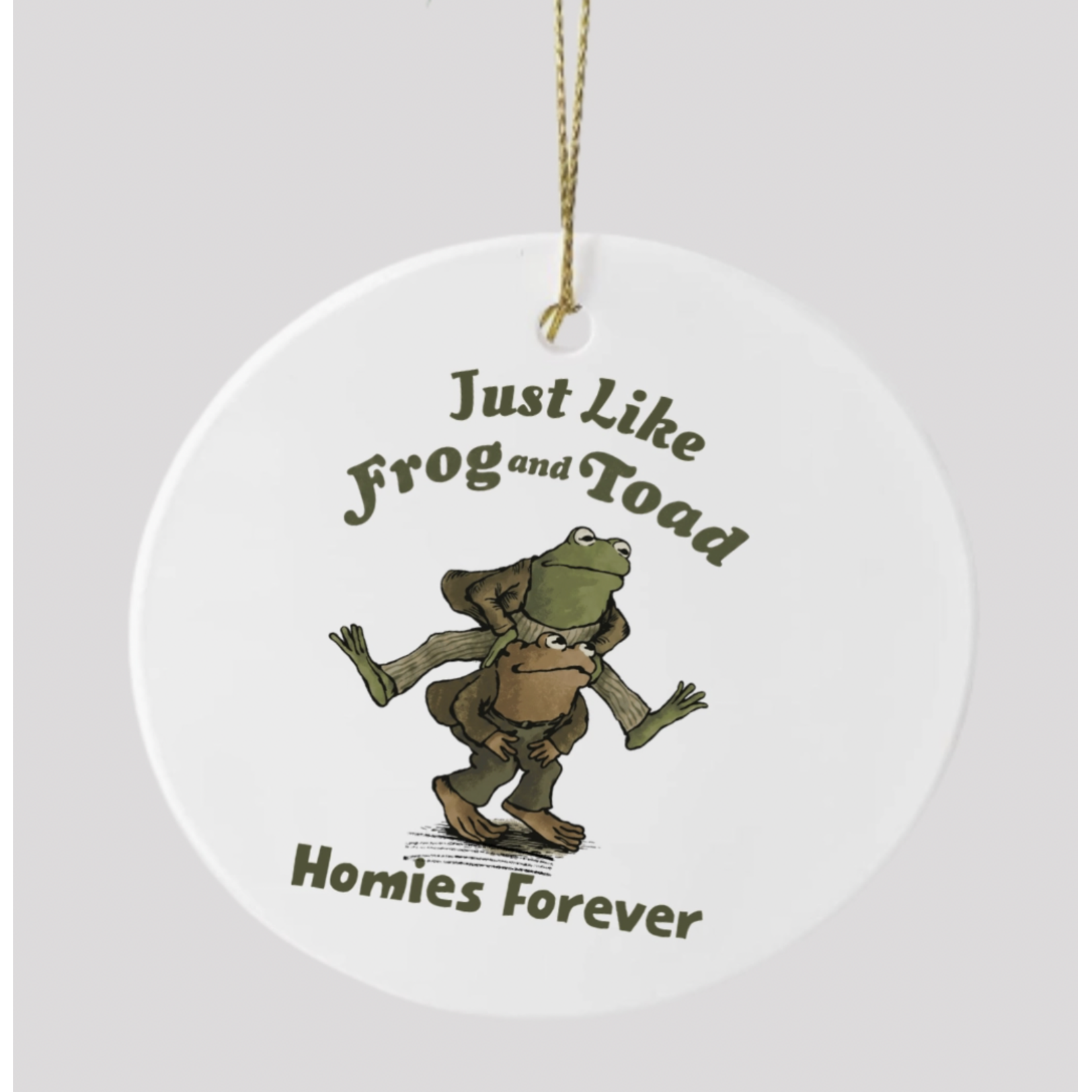 Ornament (Ceramic) - Frog And Toad - Homies Forever