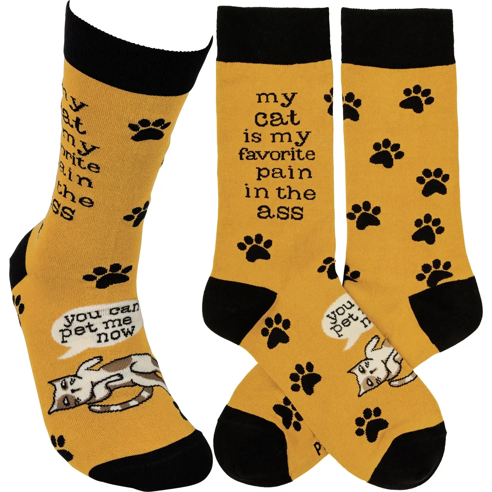 Socks (Unisex) - My Cat Is My Favorite Pain In The Ass
