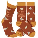Socks (Unisex) - Fluent In Fowl Language (Chickens)