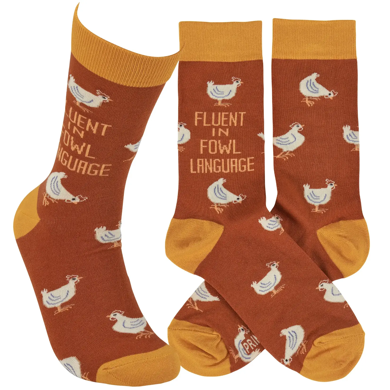 Socks (Unisex) - Fluent In Fowl Language (Chickens)