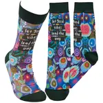 Socks (Unisex) - Let Good Vibes Lead The Way (Floral)