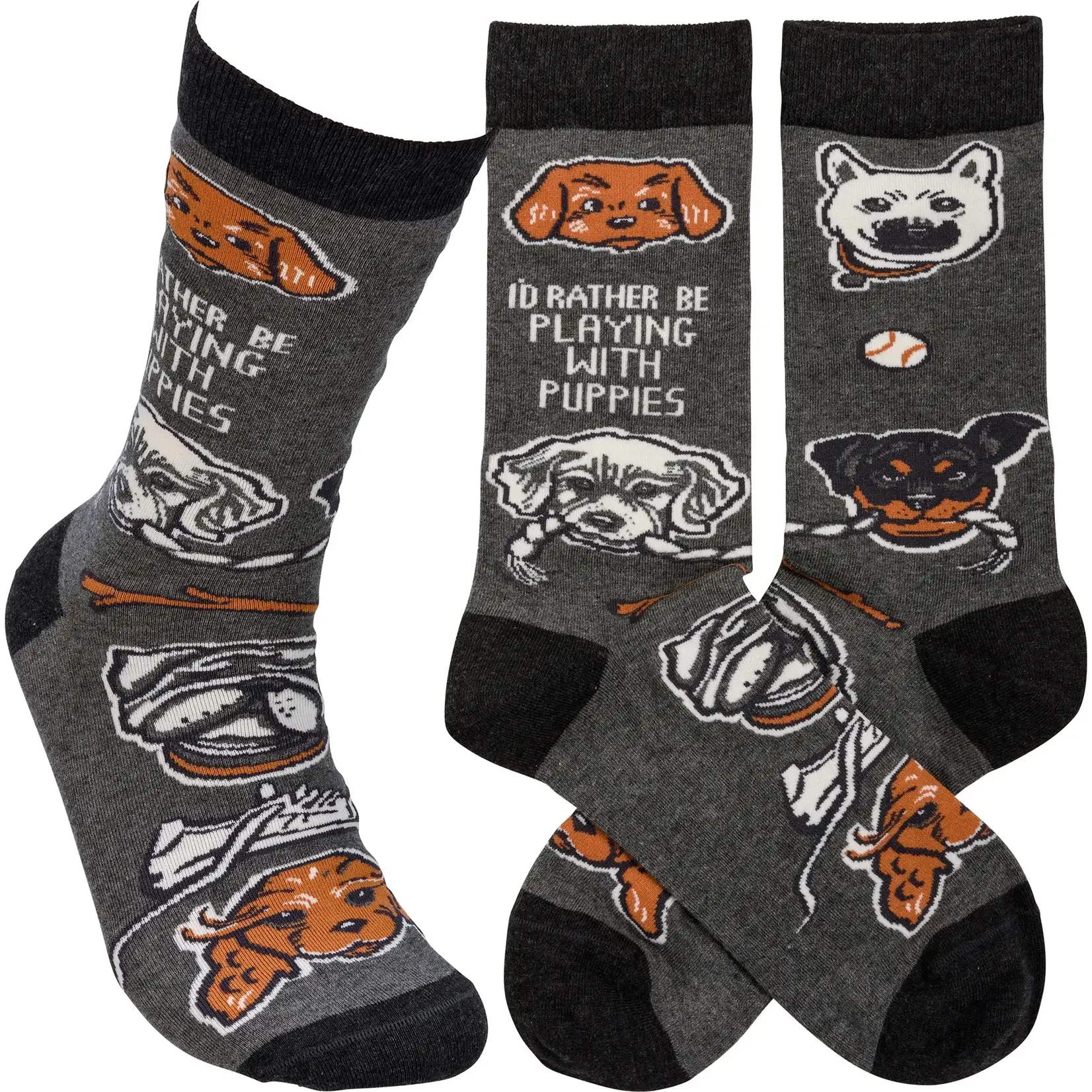 Socks (Unisex) - I’d Rather Be Playing With Puppies