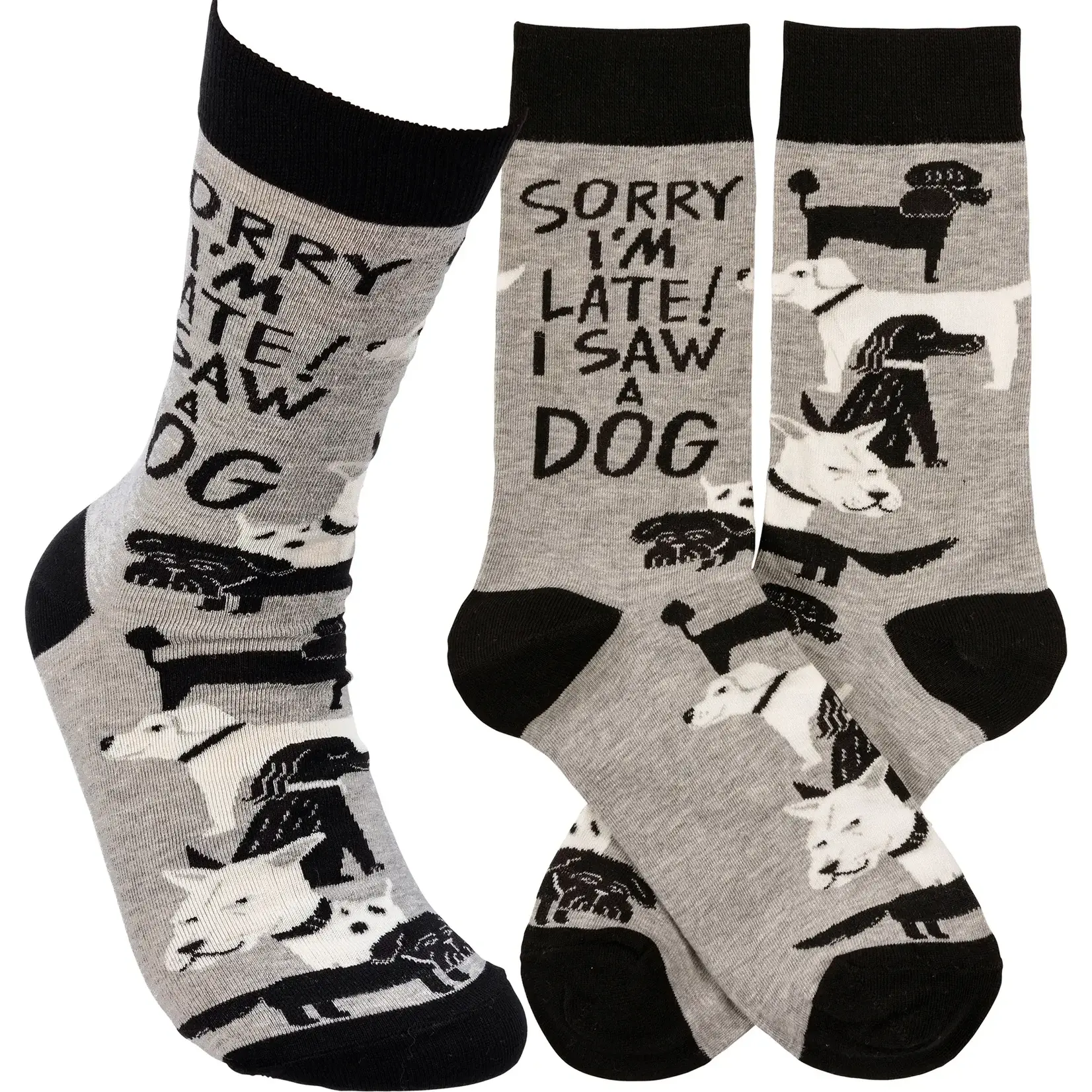 Socks (Unisex) - Sorry I’m Late! I Saw A Dog