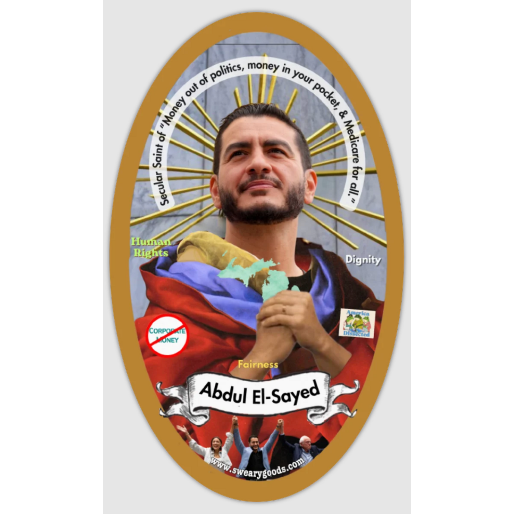Sticker - Secular Saint Abdul El-Sayed