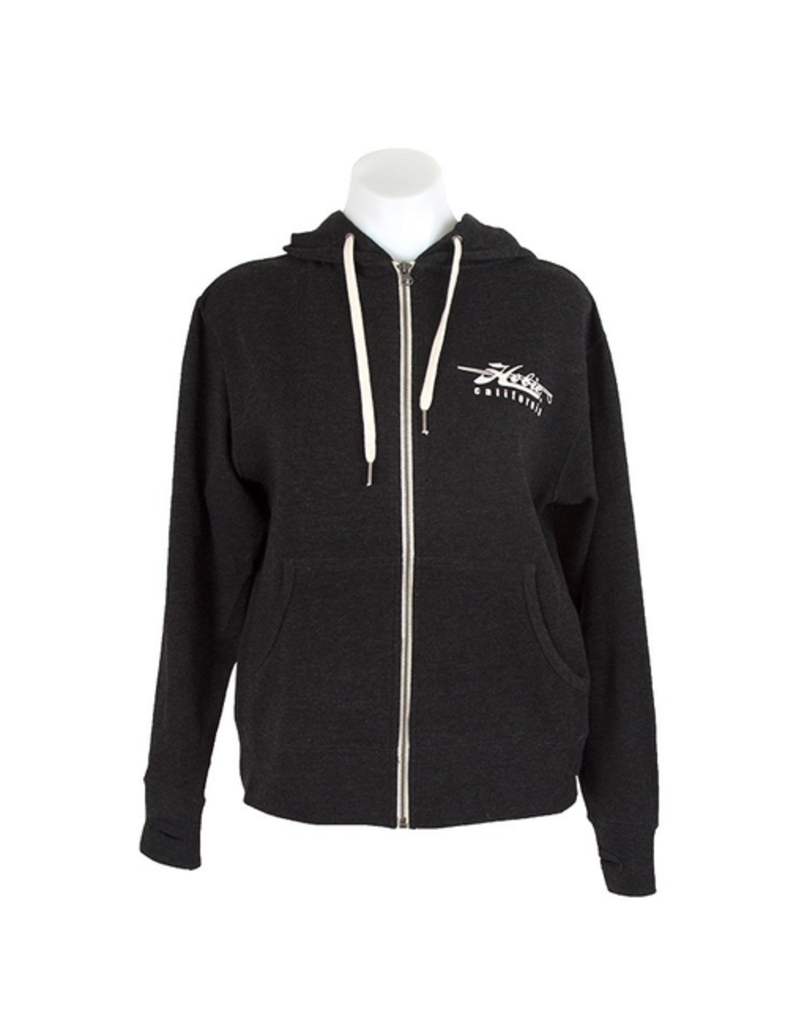 Hobie Hobie Charcoal Zip Hoodie, Unisex, Hobie Script Logo