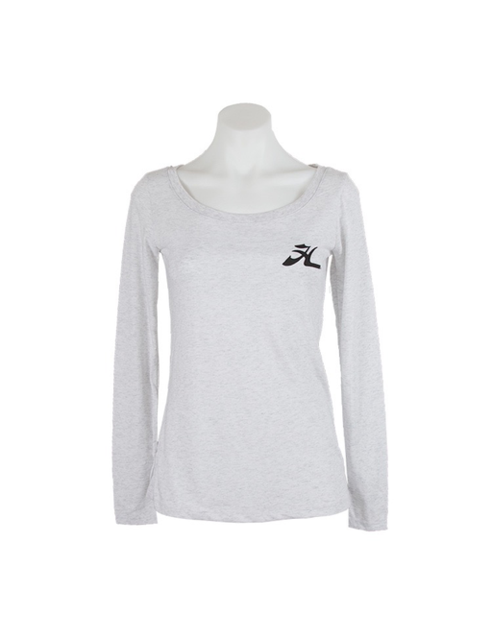 Hobie Hobie Ladies Long Sleeve T-Shirt, Scoop Neck, Flying H Logo