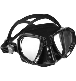 Riffe Frameless Black Mask and Snorkel Combo