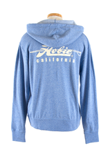 Hobie Hobie Sky Blue Zip Hoodie, Unisex, Hobie Script Logo