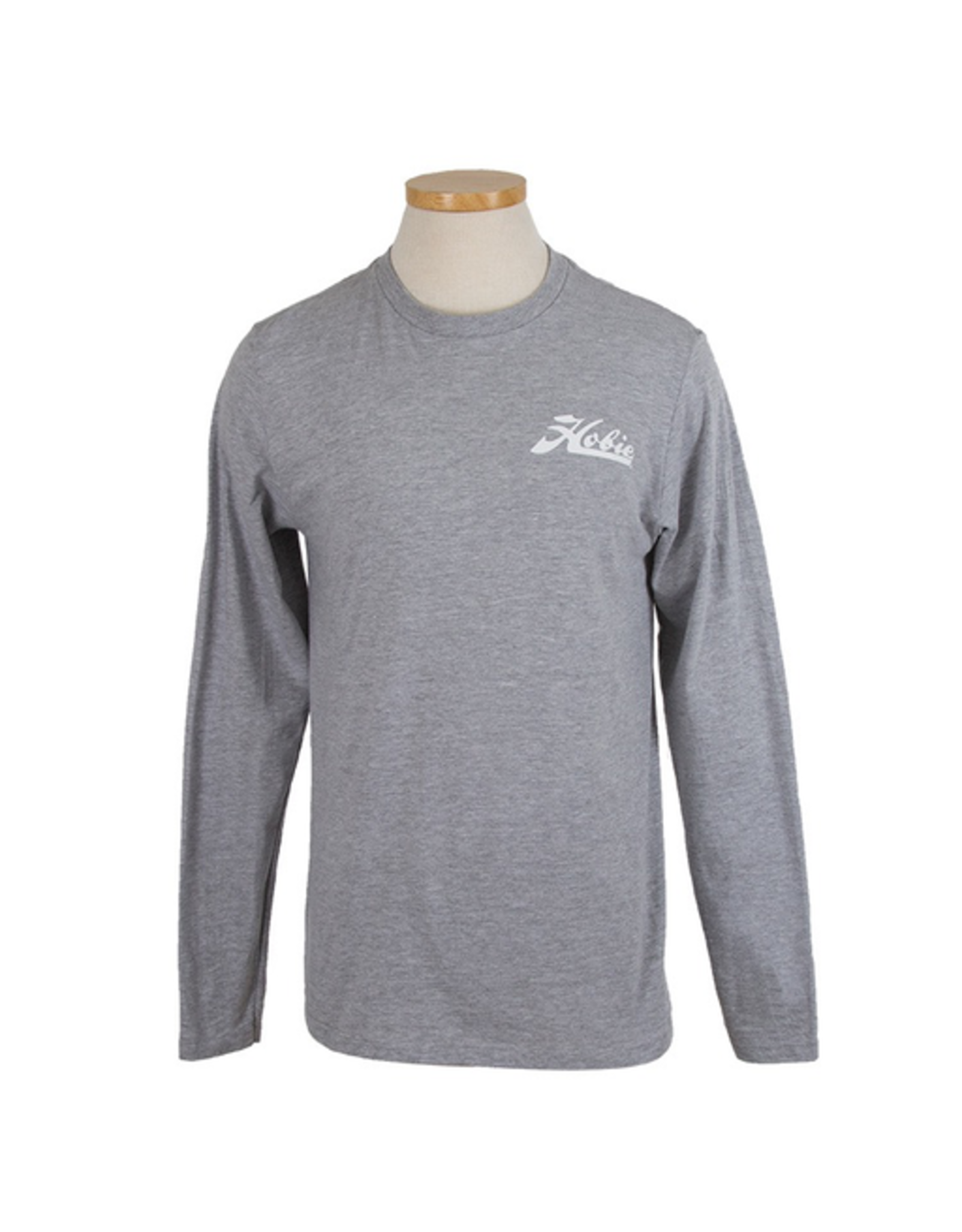 Hobie Hobie Grey T-Shirt, Long Sleeve, Hobie Script Logo