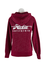 Hobie Hobie Burgundy Pull-over Hoodie, Baja Stripe, Unisex, Hobie Script Logo