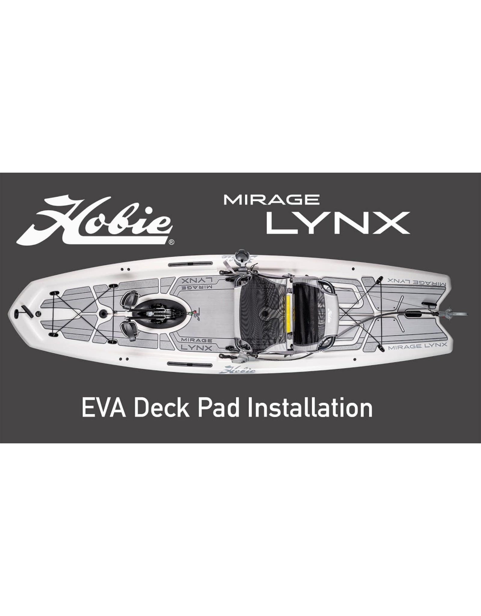 Hobie Hobie Lynx Deck Pad Expansion Kit - 72020305 4MM Grey/Charcoal
