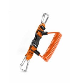 Rogue Endeavor Rogue Endeavor Coil Lanyard with Double 304 Stainless Clips- Orange