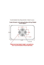 YakAttack Universal Mounting Plate W/LockNLoad Mounting System, 6" x 3.5"