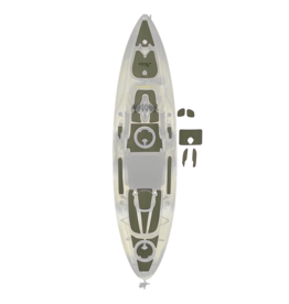 Hobie Hobie Mat Kit Outback, 2019+,  Green/Espresso,