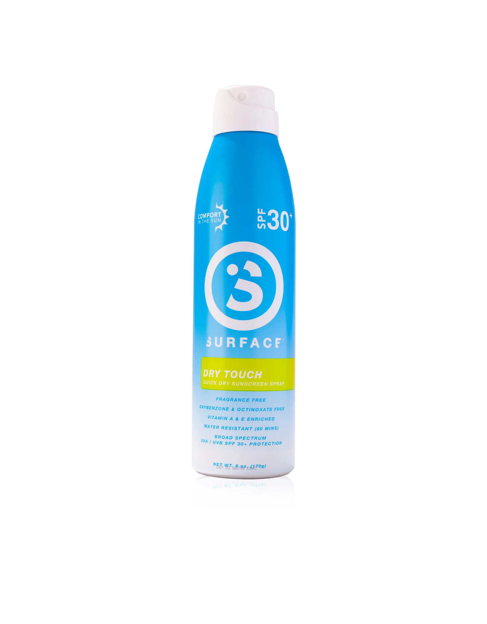 Surface Sunscreen Dry Touch Spray Fragrance Free SPF30 6oz