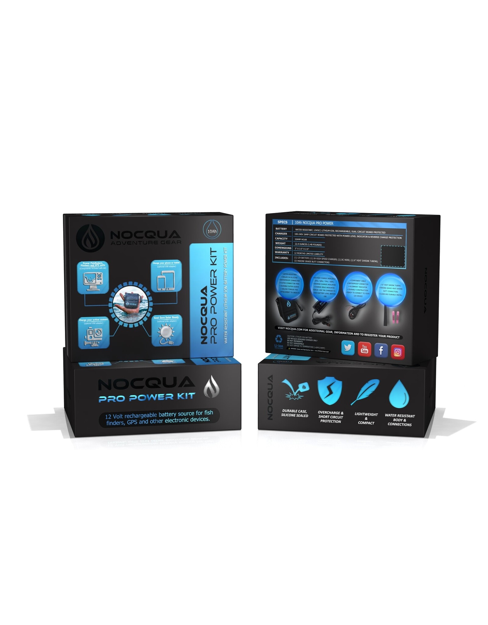 Nocqua Adventure Gear Nocqua 10AH  12V Pro Power Kit