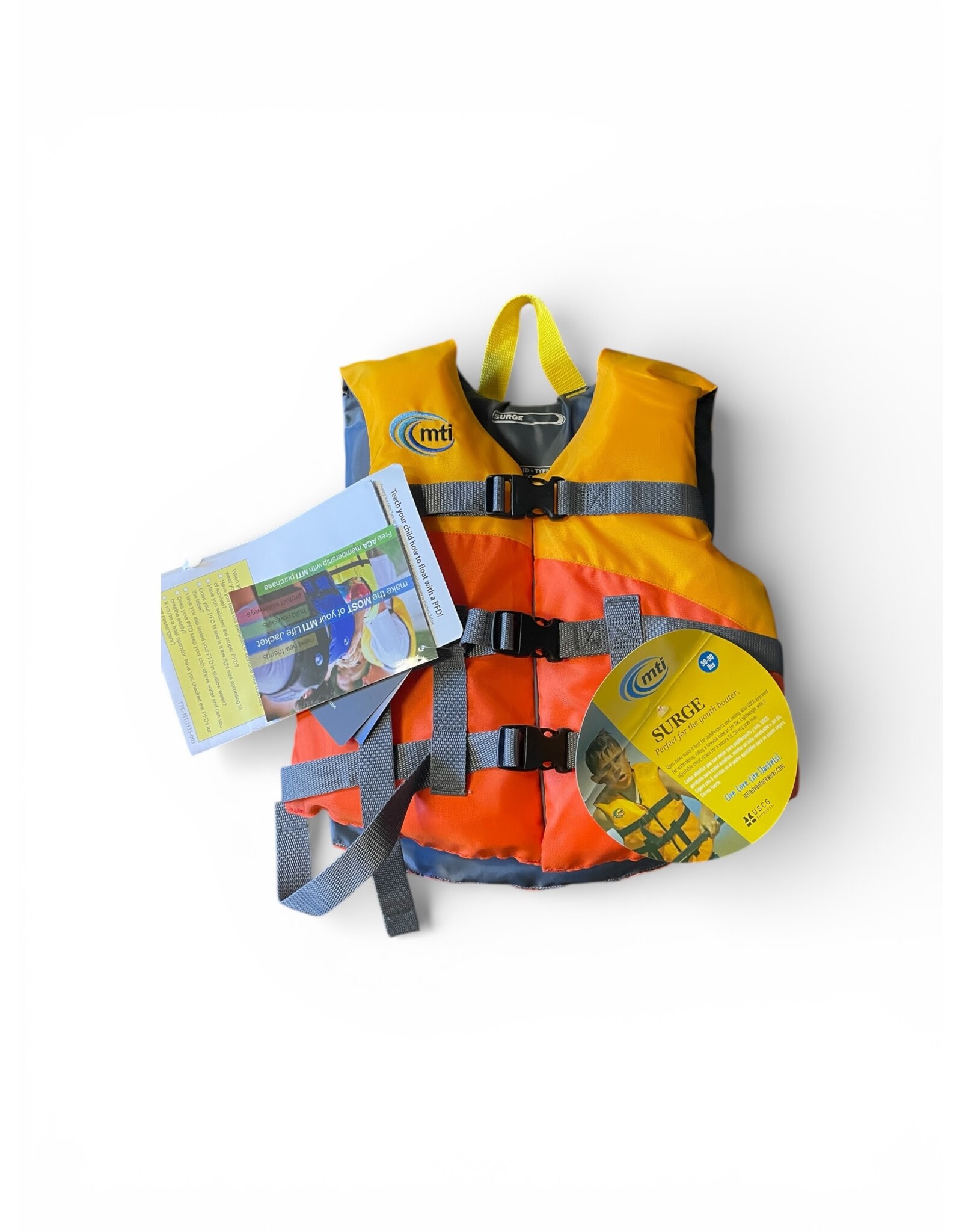 MTI Surge Youth Life Vest - Orange/Mango