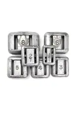 Lace-through Uncoated Lead Weight - 1 Lb.