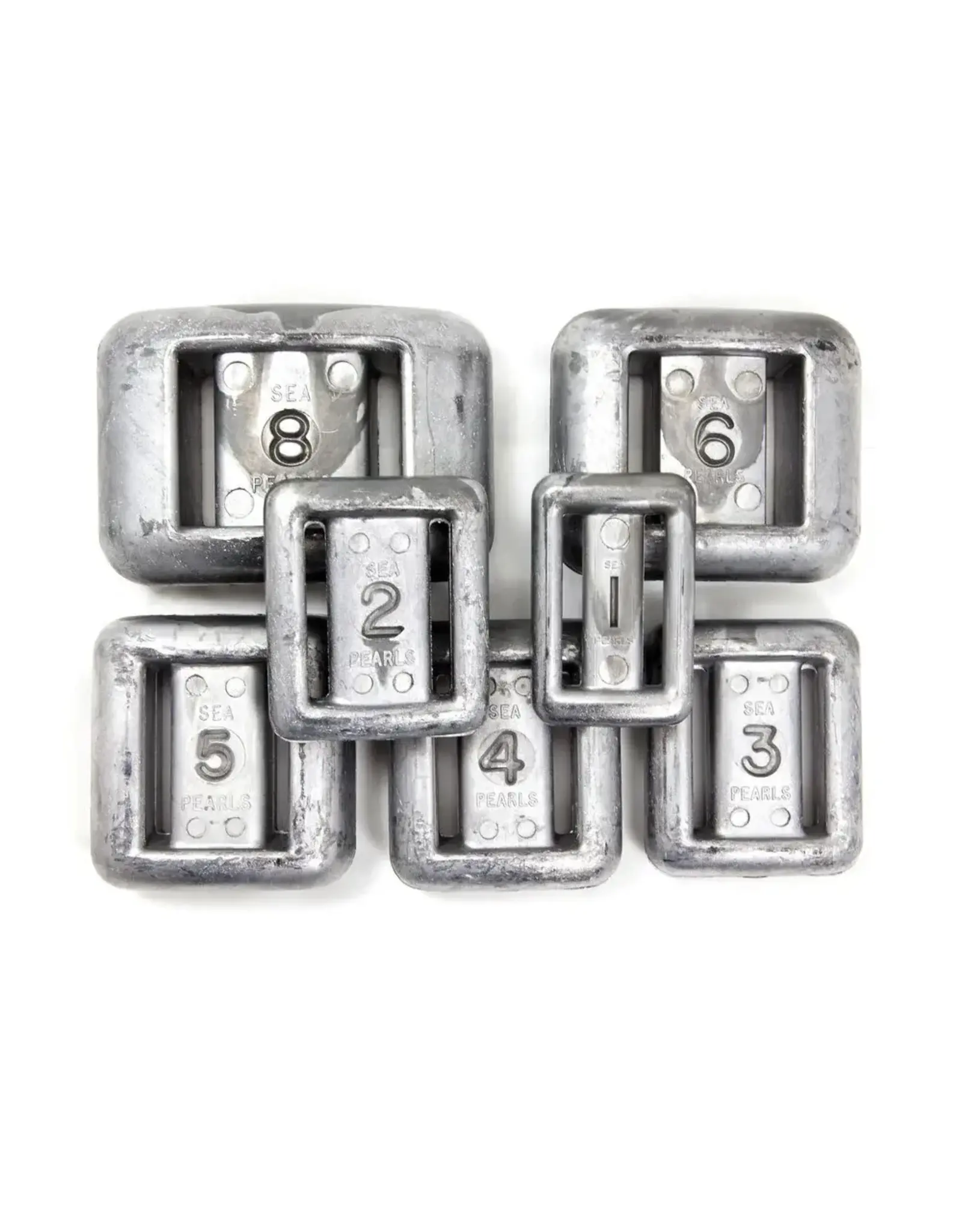 Sea Pearl Lace-through Uncoated Lead Dive Weight