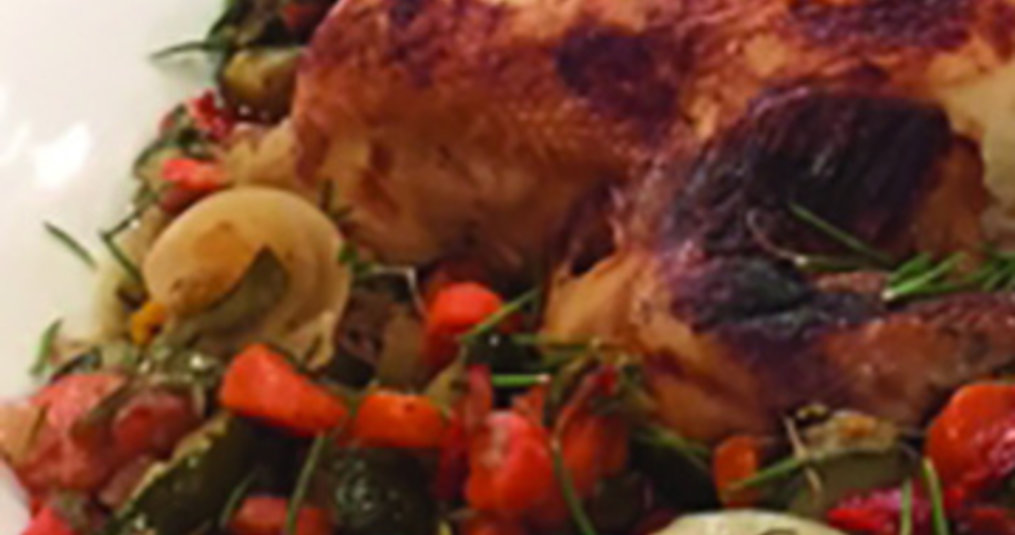 Pressure Cooker Whole Roasted Chicken & Vegetables