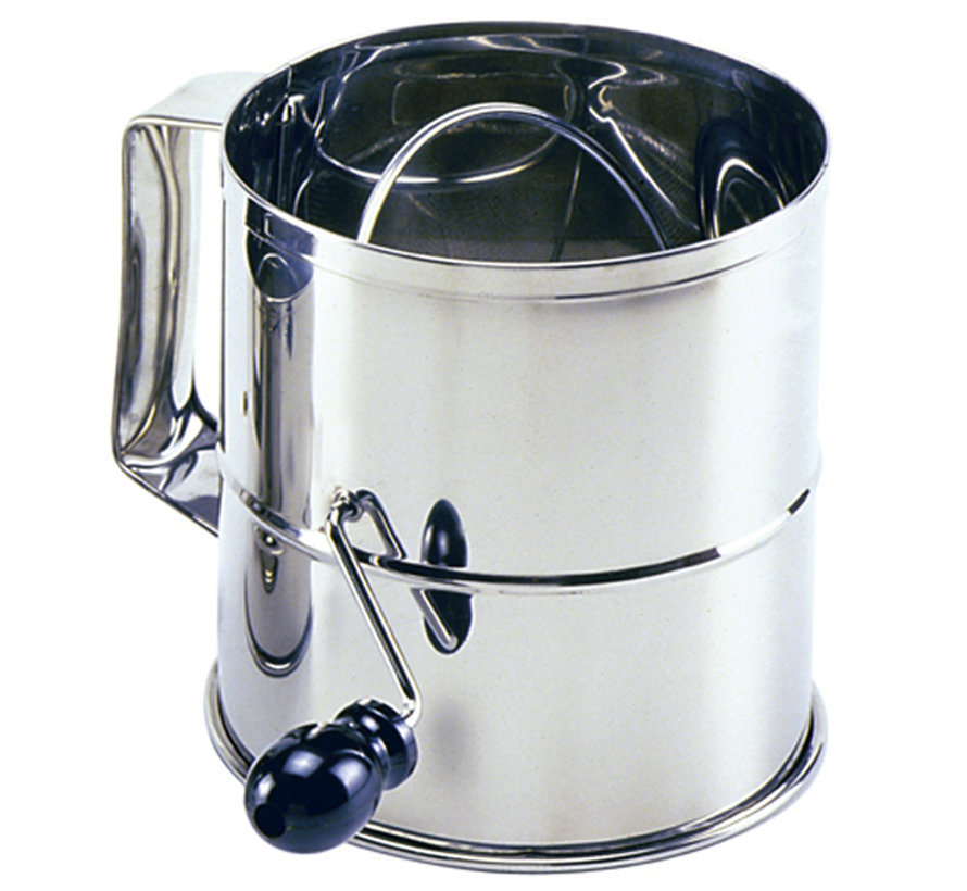 8 Cup Flour Sifter - Stainless Steel