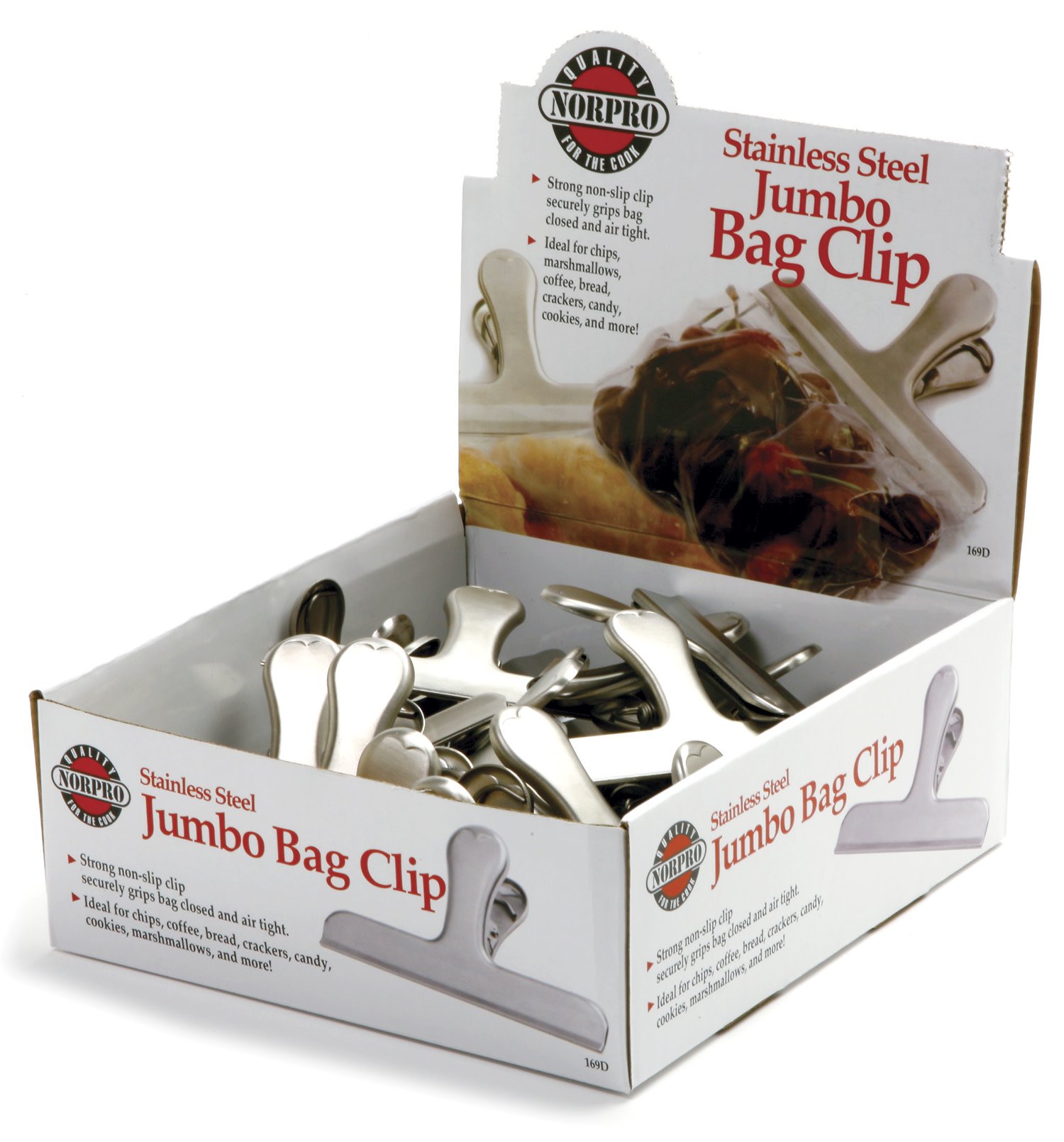 Norpro Jumbo Stainless Steel Bag Clip