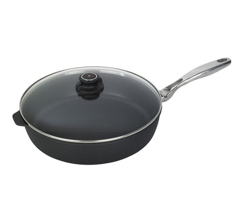 Swiss Diamond XD Sauté Pan with Lid and Stainless Steel Handle - 12.5", 5.8 QT (5.5 L)