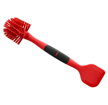 Norpro Scrub Brush/Scraper Red
