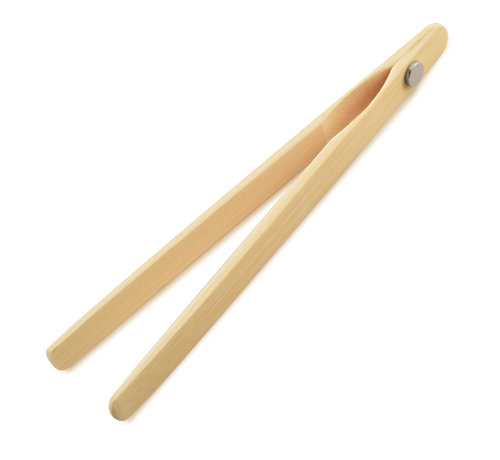 Norpro Bamboo Toaster Tongs W/Magnet