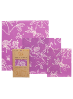 Bee's Wrap 3 Pack Assorted Sizes Clover Print
