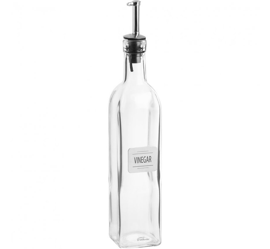 Vinegar Bottle With Metal Plate