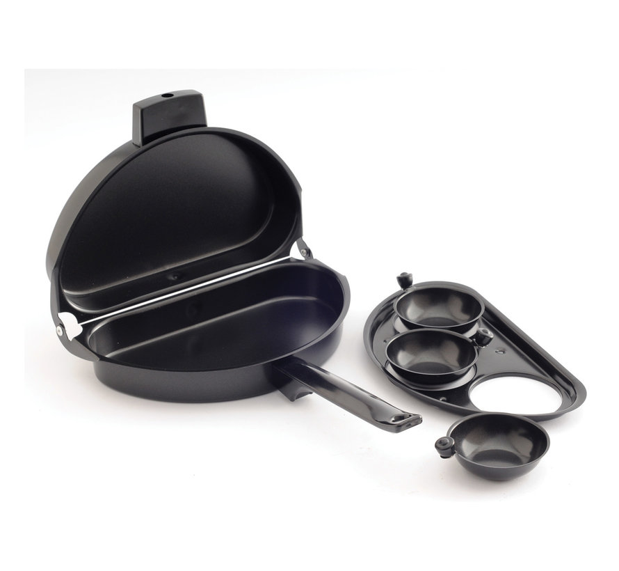 Nonstick Omelet Pan With Poacher