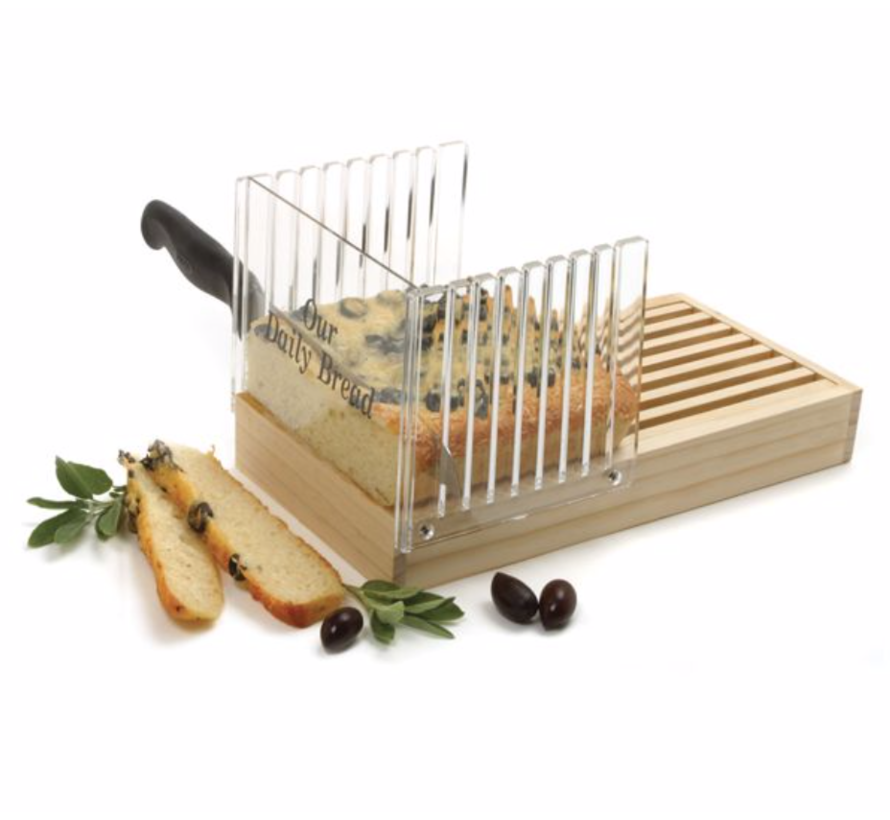 Norpro Deluxe Bread Slicer W/Crumb Catcher - Spoons N Spice