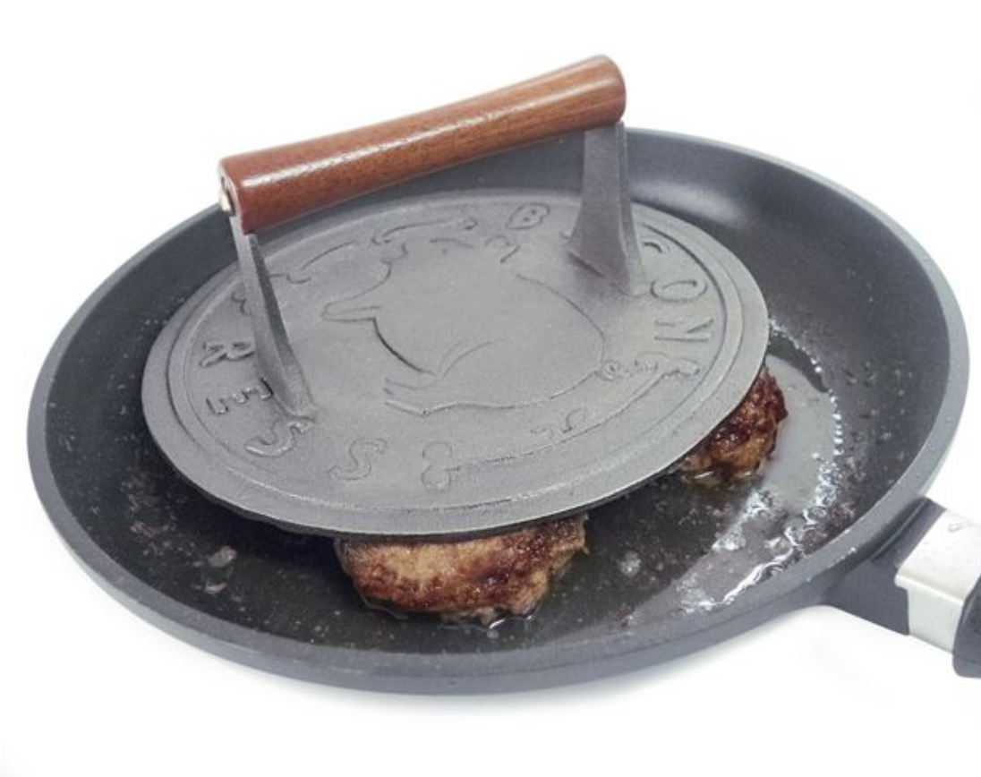 Cast-Iron Bacon Press