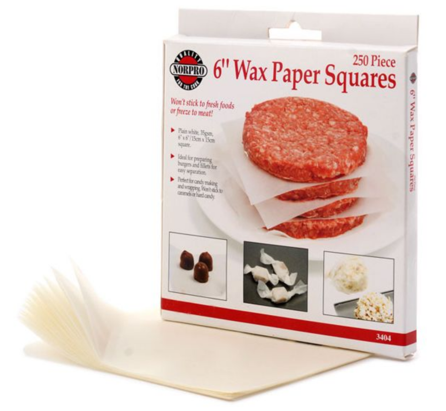 Wax Paper Squares, 250 Pcs 6"