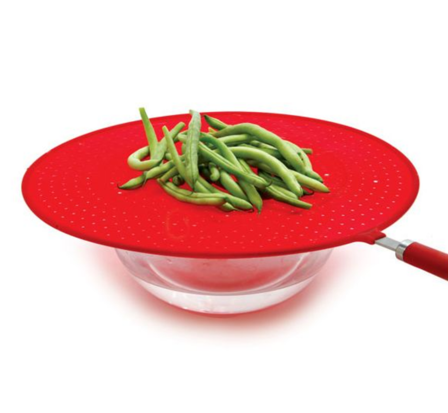 Norpro GripEz Silicone Splatter Screen Red Spoons N Spice