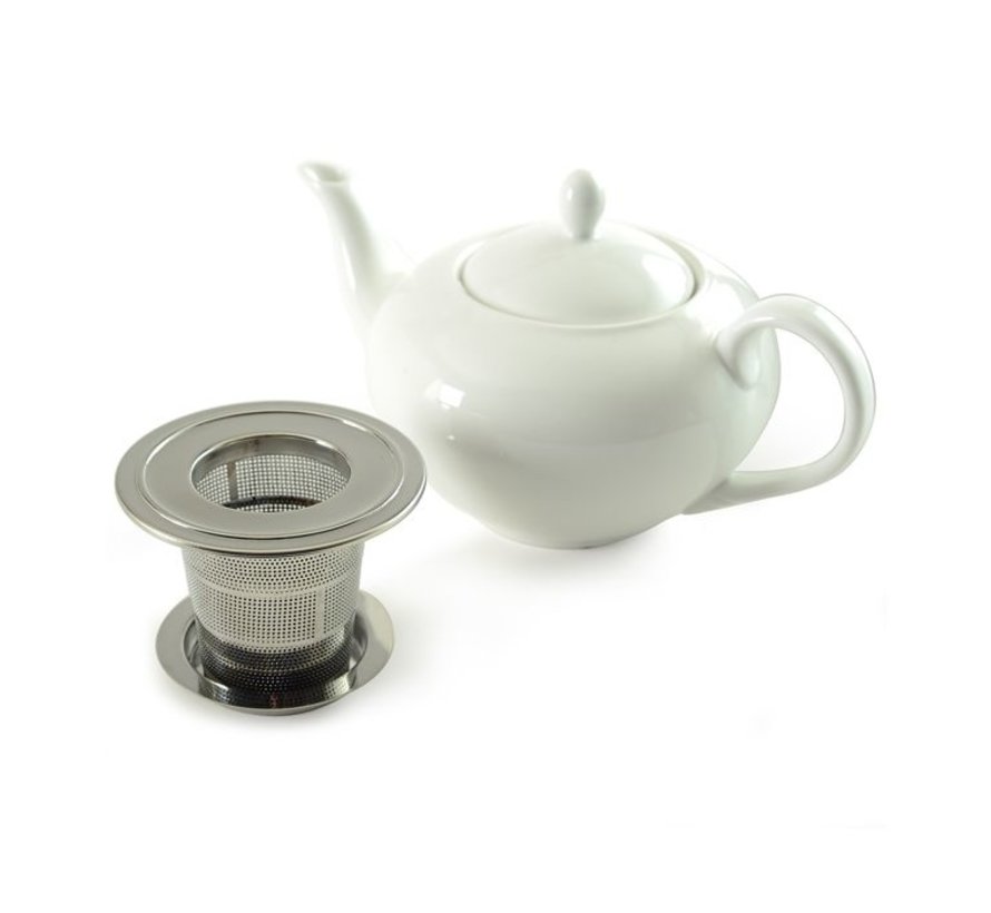 Collapsible Stainless Steel Tea Infuser w/ Drip Catcher